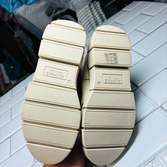 ALOHAS Can Can Leather Lace up Boot in Beige EU 36/US 6 - Picture 14 of 16